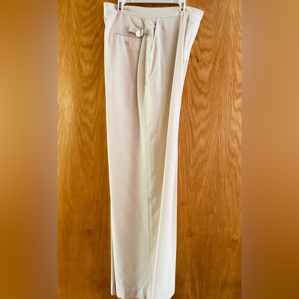 Ralph Lauren Cream Wide-Leg Pants - Picture 4 of 6